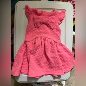 Billieblush Pink Textured Cap Sleeve Dress